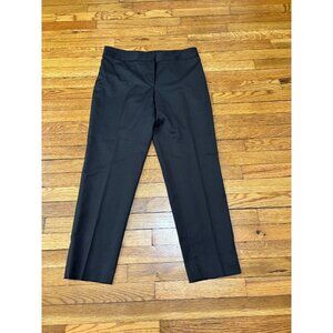 Zanella Womens Wool Dress Pants Size 14 Brown Virgin Wool Tapered Slacks Italy